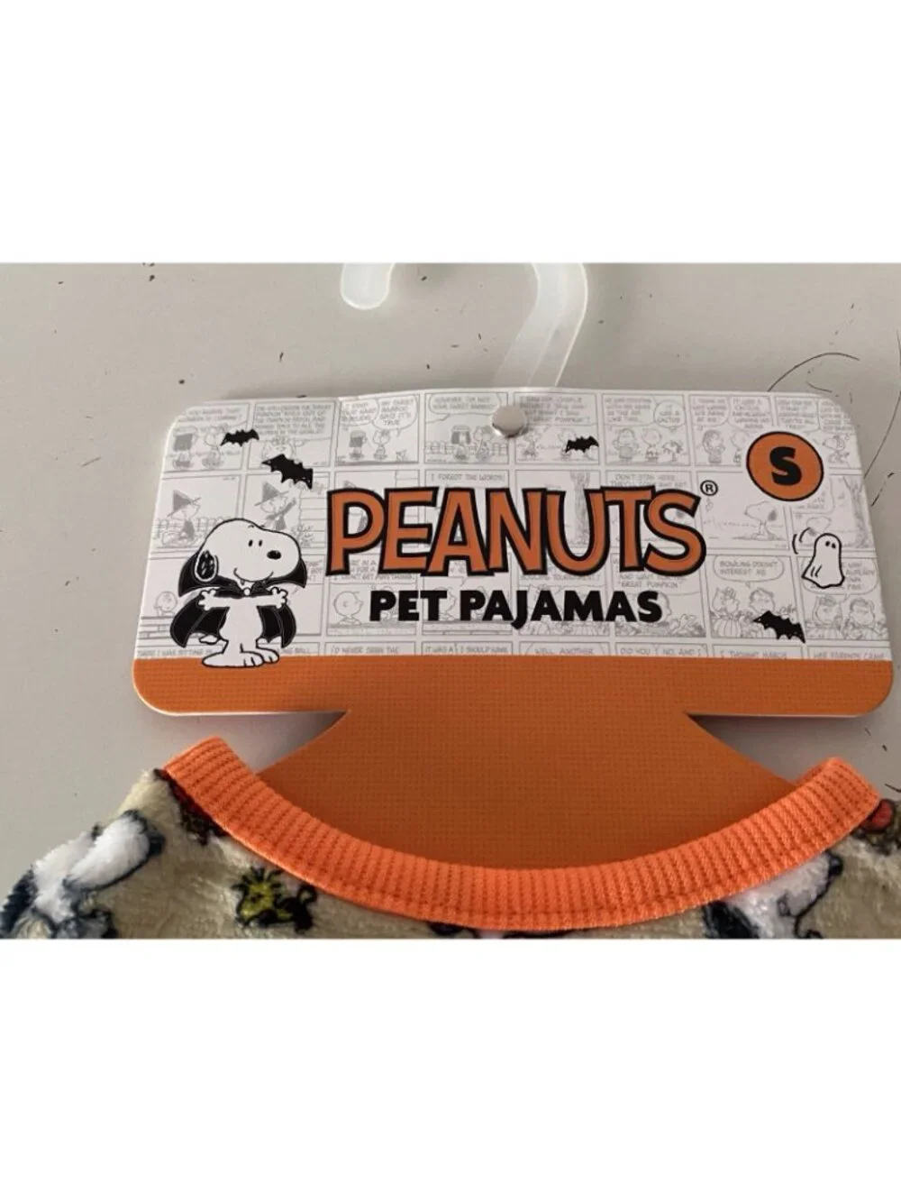 Peanuts Snoopy Halloween Trick Or Treat Dog PJ Pajamas Fleece Sz S Small NEW